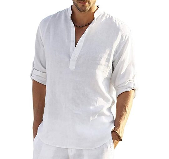Men’s linen beach shirt - Dropshipping Winning Products