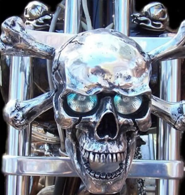 Universal Motorcycle Skull Headlight - Dropshipping Winning Products