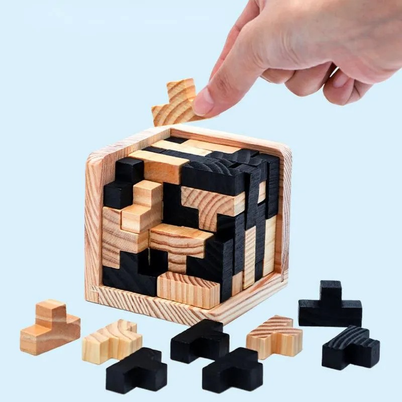 3D Wooden Cube Puzzle Dropshipping Winning Products