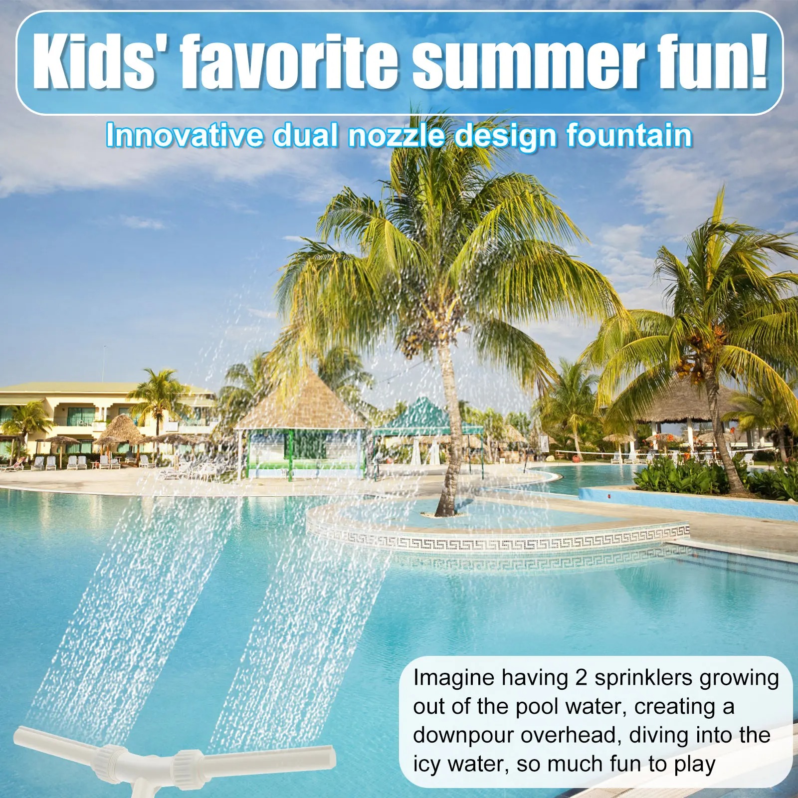 Dual Spray Swimming Pool Water Fountain – Dropshipping Winning Products